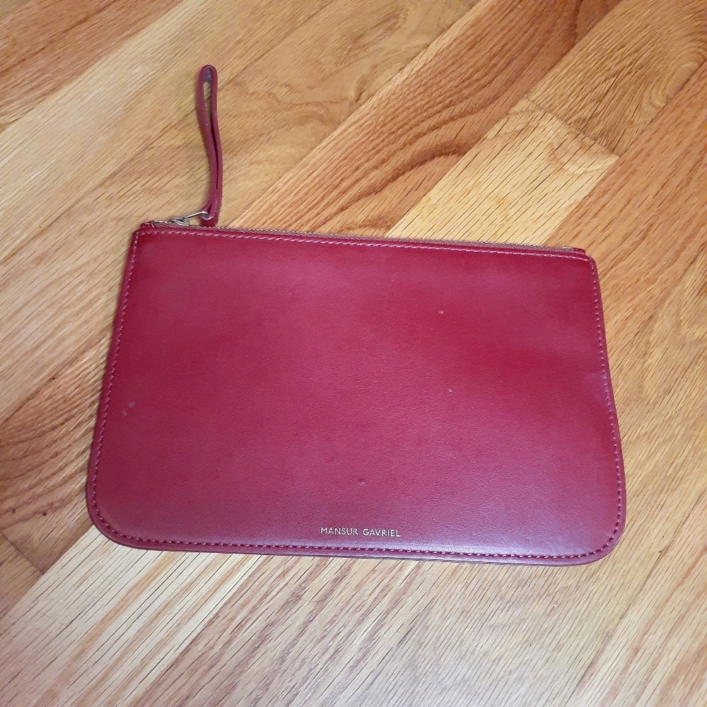 Mansur Gavriel  Inner Pouch OS Calf Red